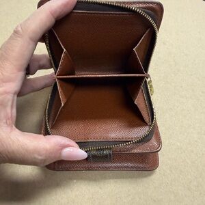 Louis Vuitton Tan Leather Compact Wallet
